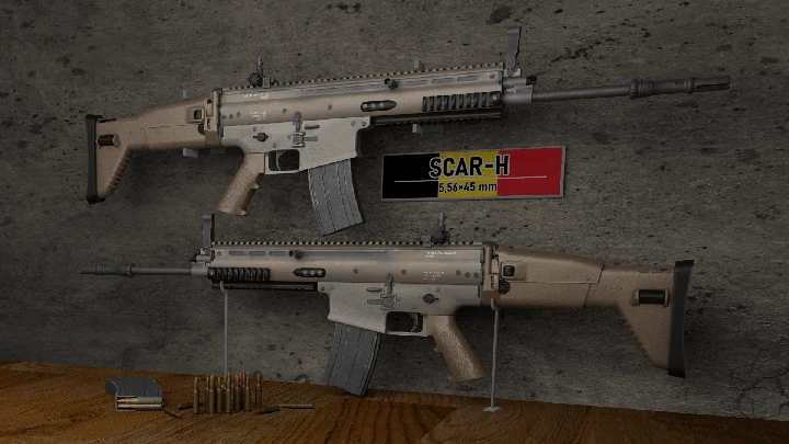 FN SCAR-H из Ready or Not [4 версии]