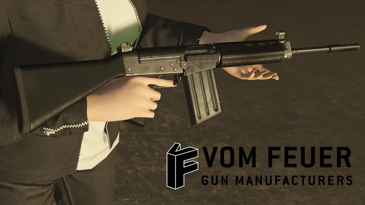 Vom Feuer Battle Rifle с удлиненным стволом [Replace / Animated / Tints]