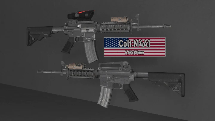 Colt M4A1 [Анимации | 4 варианта]