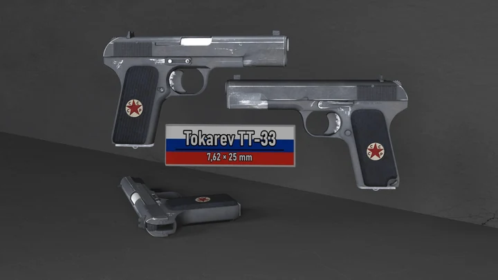 Токарев ТТ-33 [Анимации]