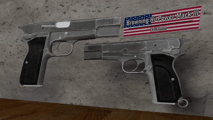 Browning Hi-Power Mark III [Анимации]