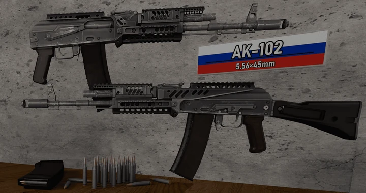 AK-102 из Ready or Not - четыре версии [RoN]